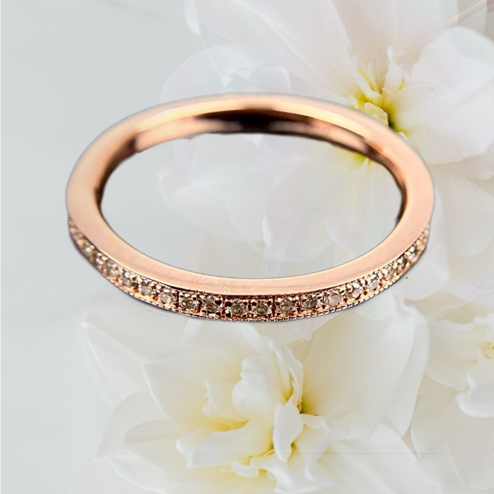 Neil Lane 14k Rose Gold Diamond Band